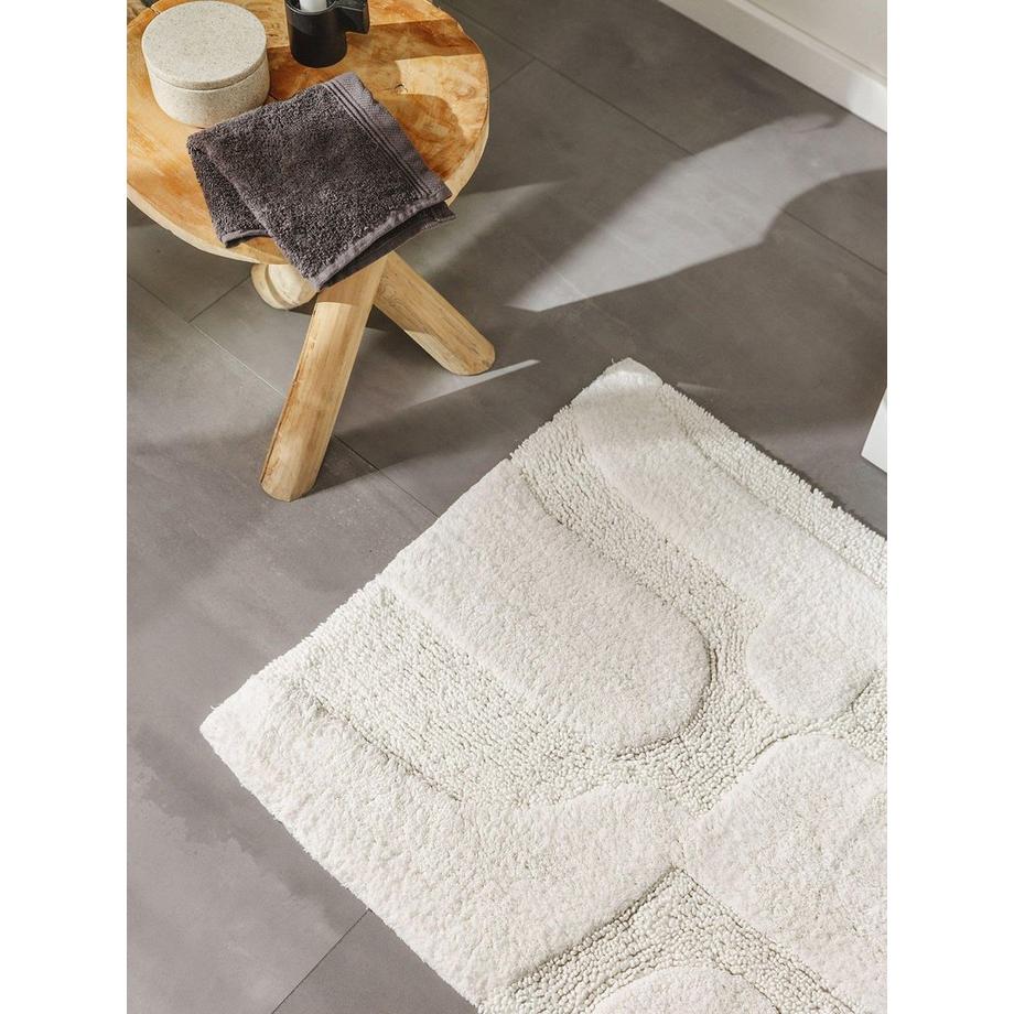 Benuta Tapis de Bain Nehir Blanc  