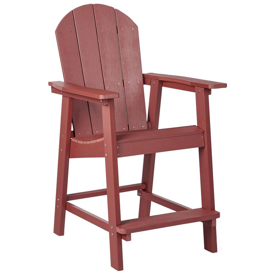 Sgabello da bar da giardino en Legno plastico  ADIRONDACK