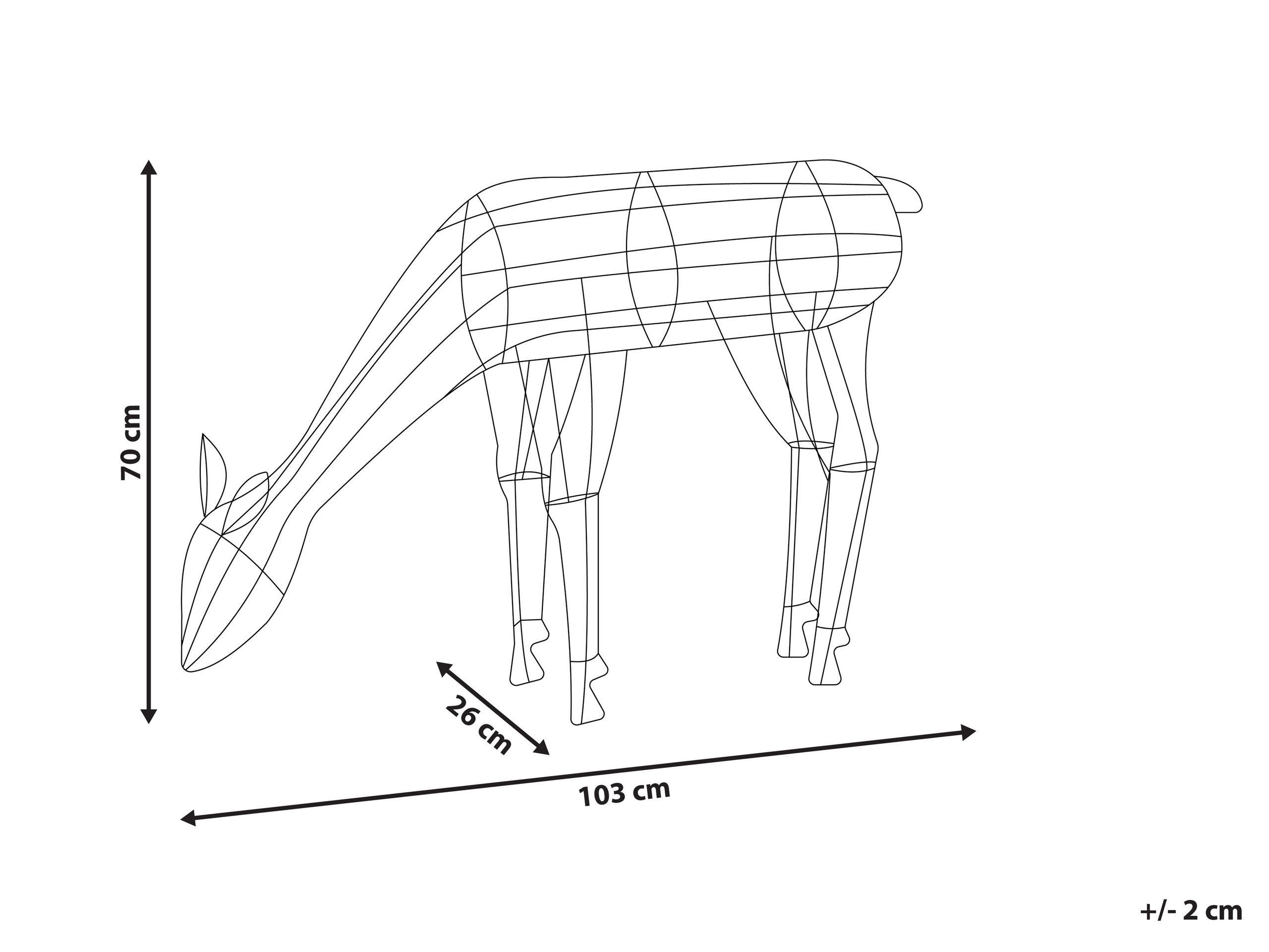Beliani Décoration extérieure en Métal Traditionnel NARUSKA  