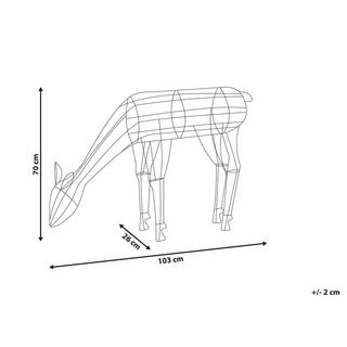 Beliani Décoration extérieure en Métal Traditionnel NARUSKA  