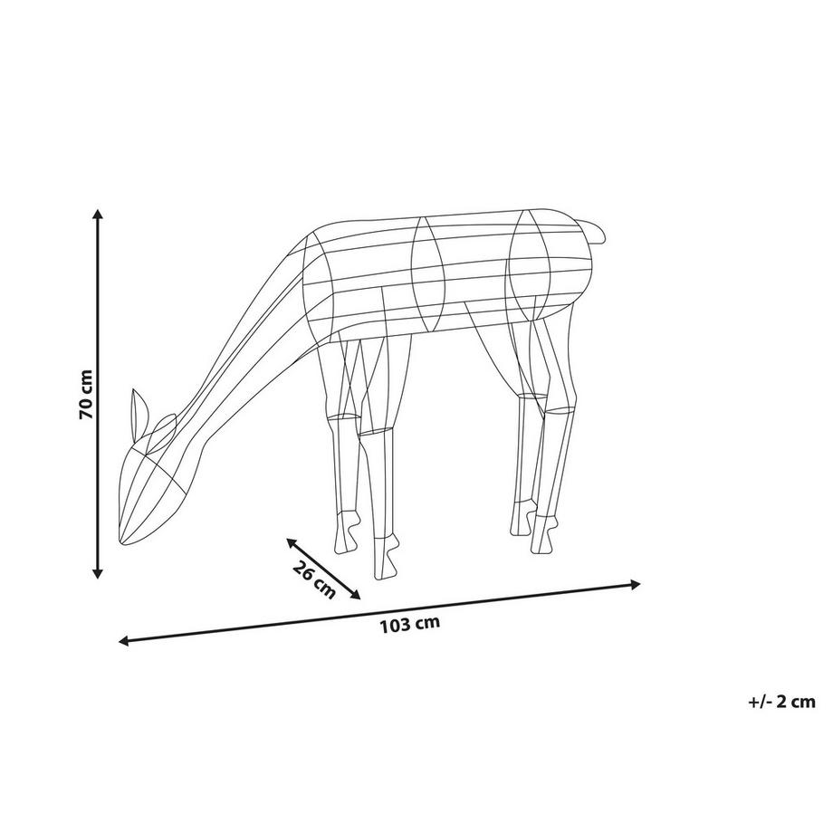 Beliani Décoration extérieure en Métal Traditionnel NARUSKA  