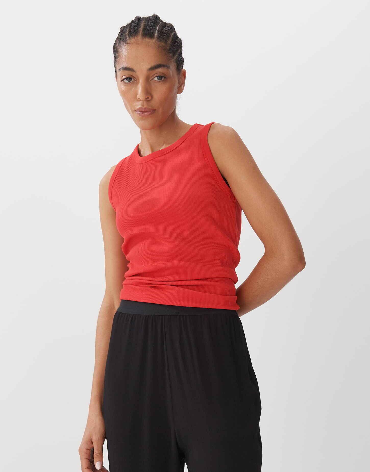 Image of Tank Top Kleanne Figurbetont Damen Ziegelrot 42