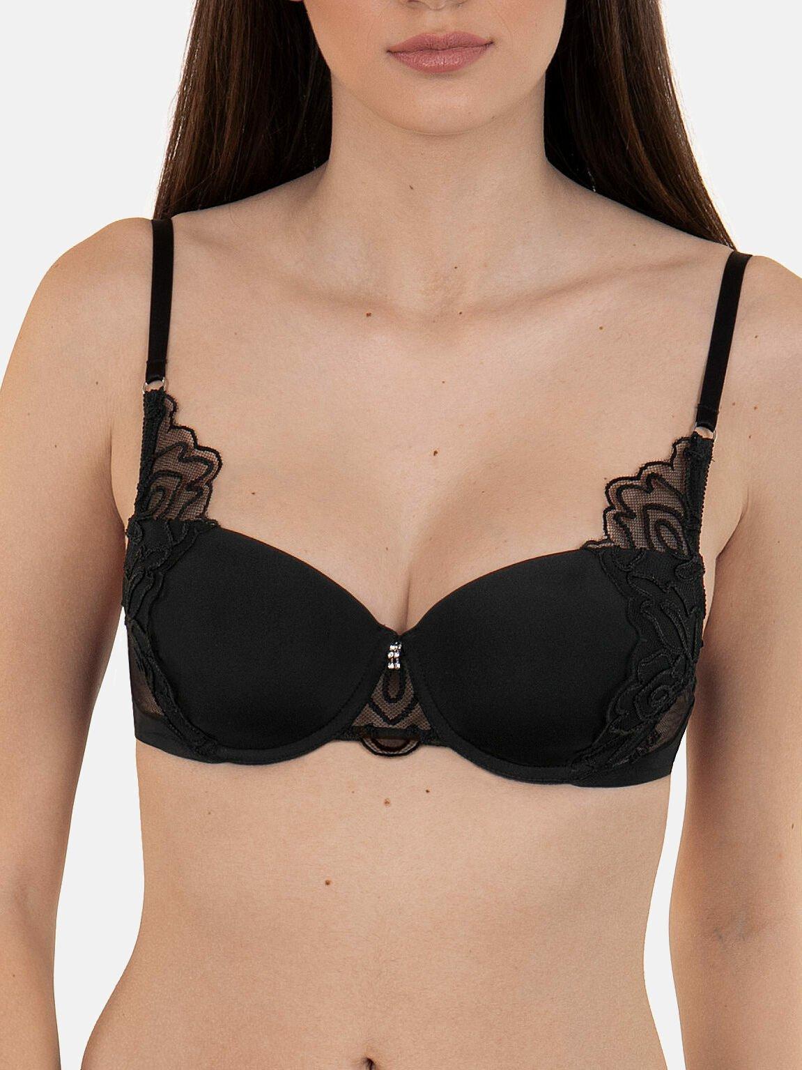 Lisca  Rapsodia nero reggiseno preformato da B a E 