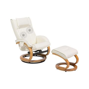 Fauteuil massant en Cuir PU Rétro MAJESTIC