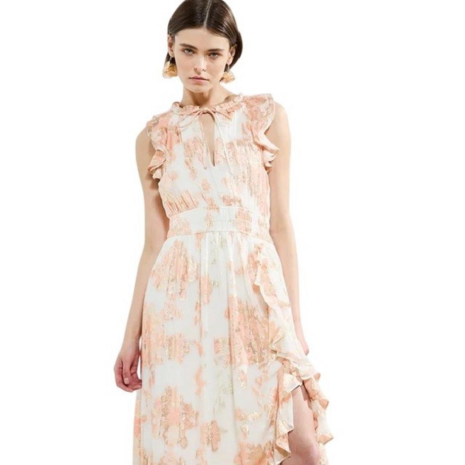FRENCH CONNECTION Robe Longue Elko Trou de Serrure  