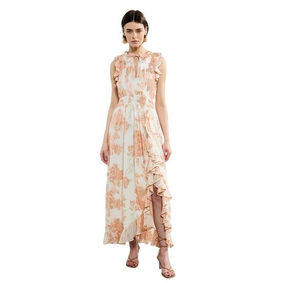 FRENCH CONNECTION Robe Longue Elko Trou de Serrure  