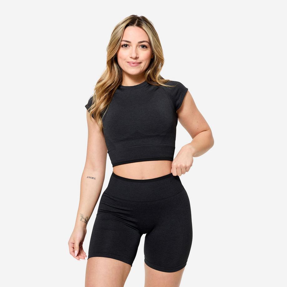 DOMYOS  Seamless-Shorts für Krafttraining 