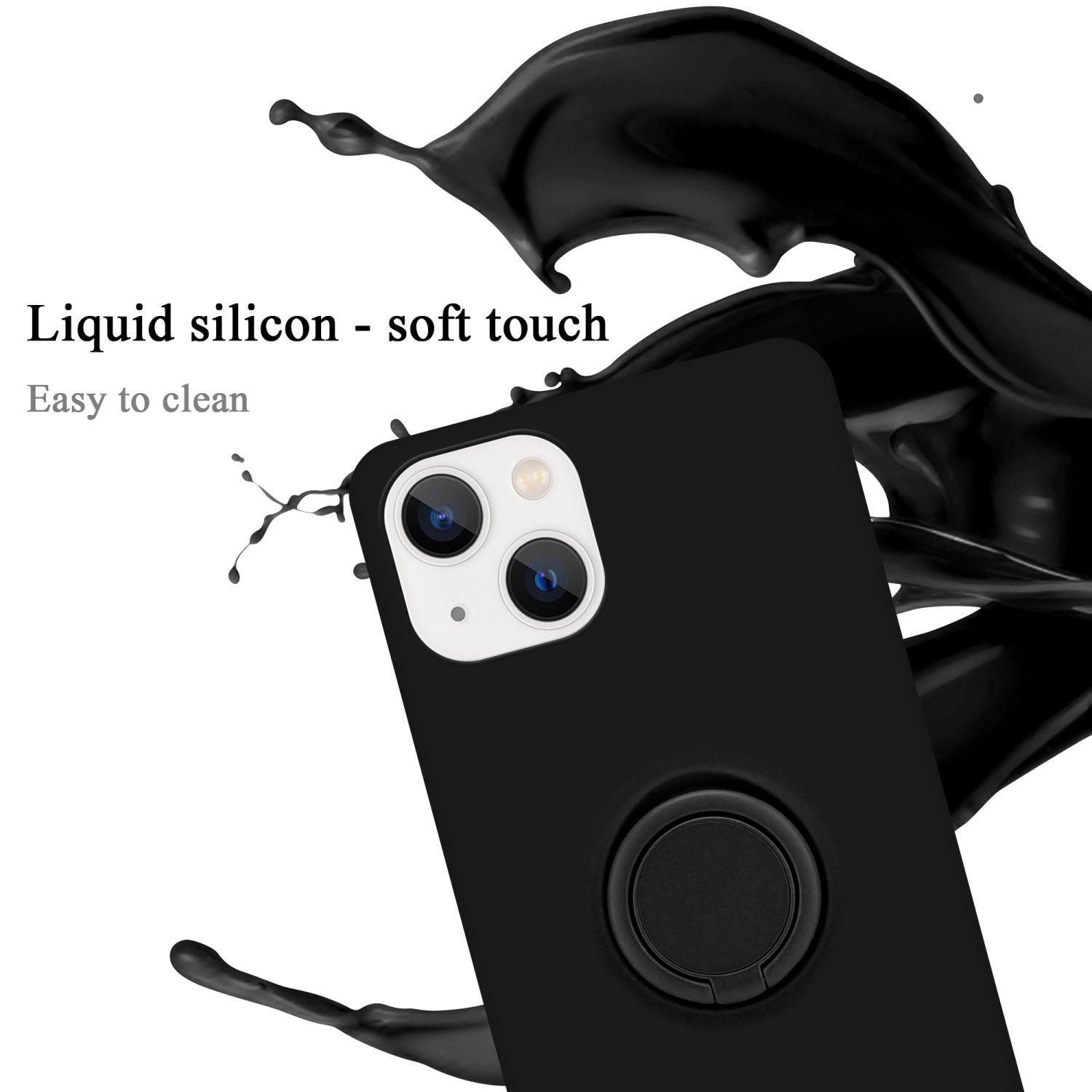 Cadorabo  Hülle für Apple iPhone 14 TPU Silikon mit Ring Liquid 