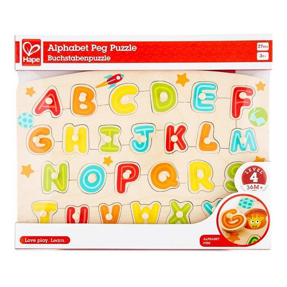 Hape  Puzzle Steckpuzzle ABC (27Teile) 