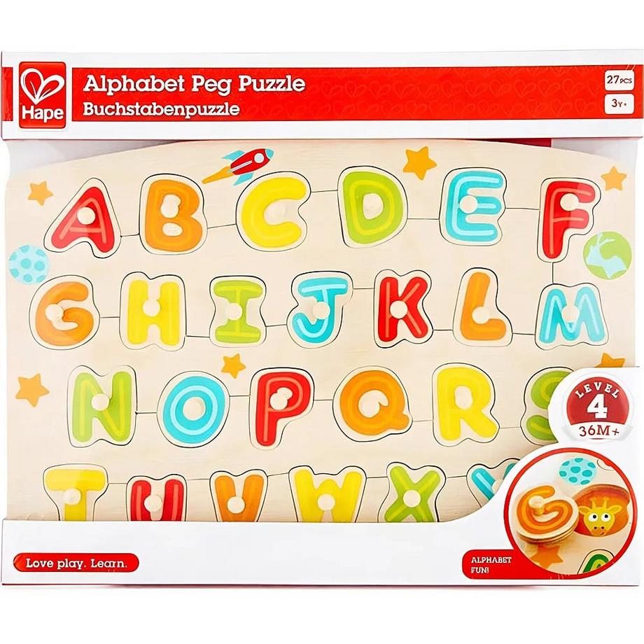 Hape  Puzzle Steckpuzzle ABC (27Teile) 