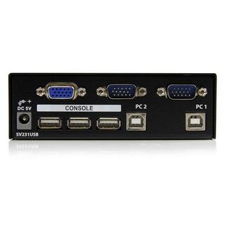 STARTECH.COM  Commutateur KVM 2 Ports VGA USB - Switch KVM - 1920x1440 