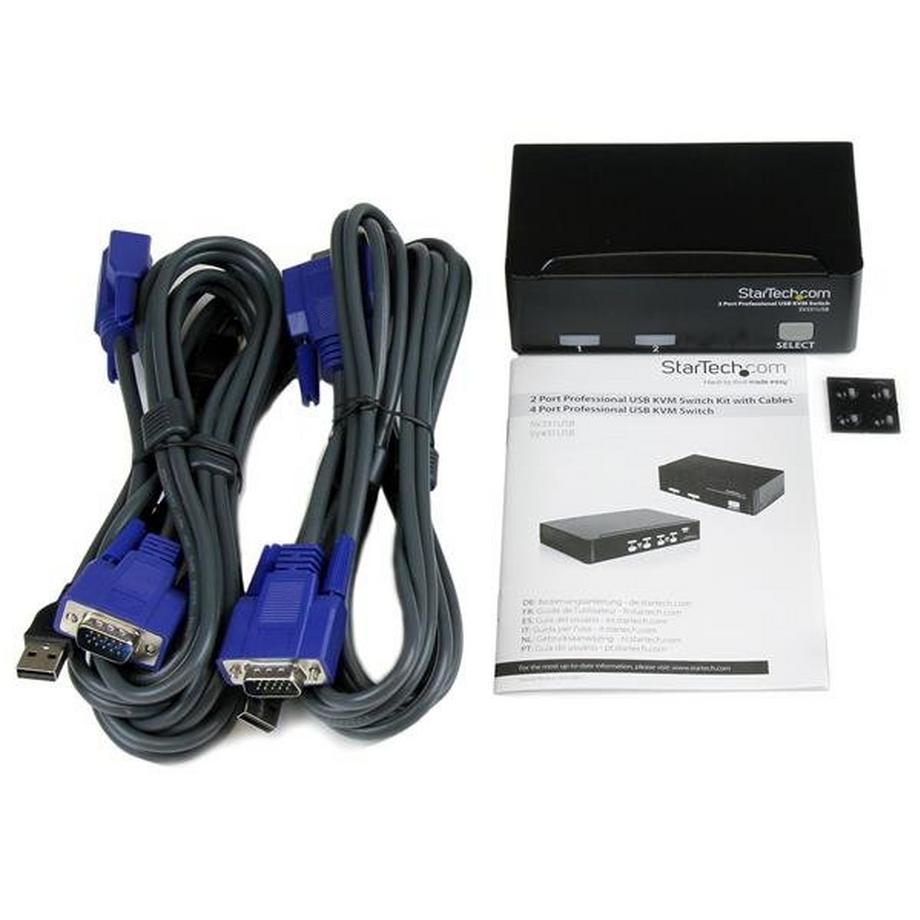 STARTECH.COM  Kit switch KVM USB professionale a 2 porte con cavi 