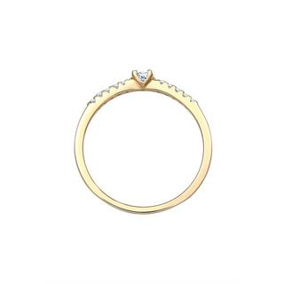 Elli  Bague Geo Microsetting Diamant (0.11 Ct.) 585 Gelbgold 