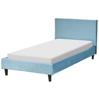 Beliani Bett mit Lattenrost aus Samtstoff Modern FITOU  