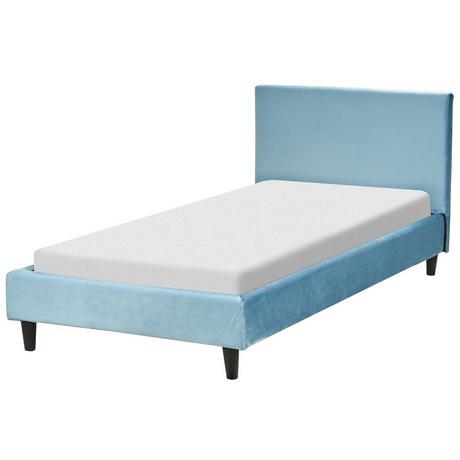 Beliani Bett mit Lattenrost aus Samtstoff Modern FITOU  