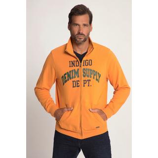 JP1880  Sweatjacke, Stehkragen, Zipper, Print 