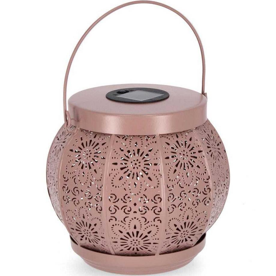 mutoni  Lanterne solaire Naira rose ronde 