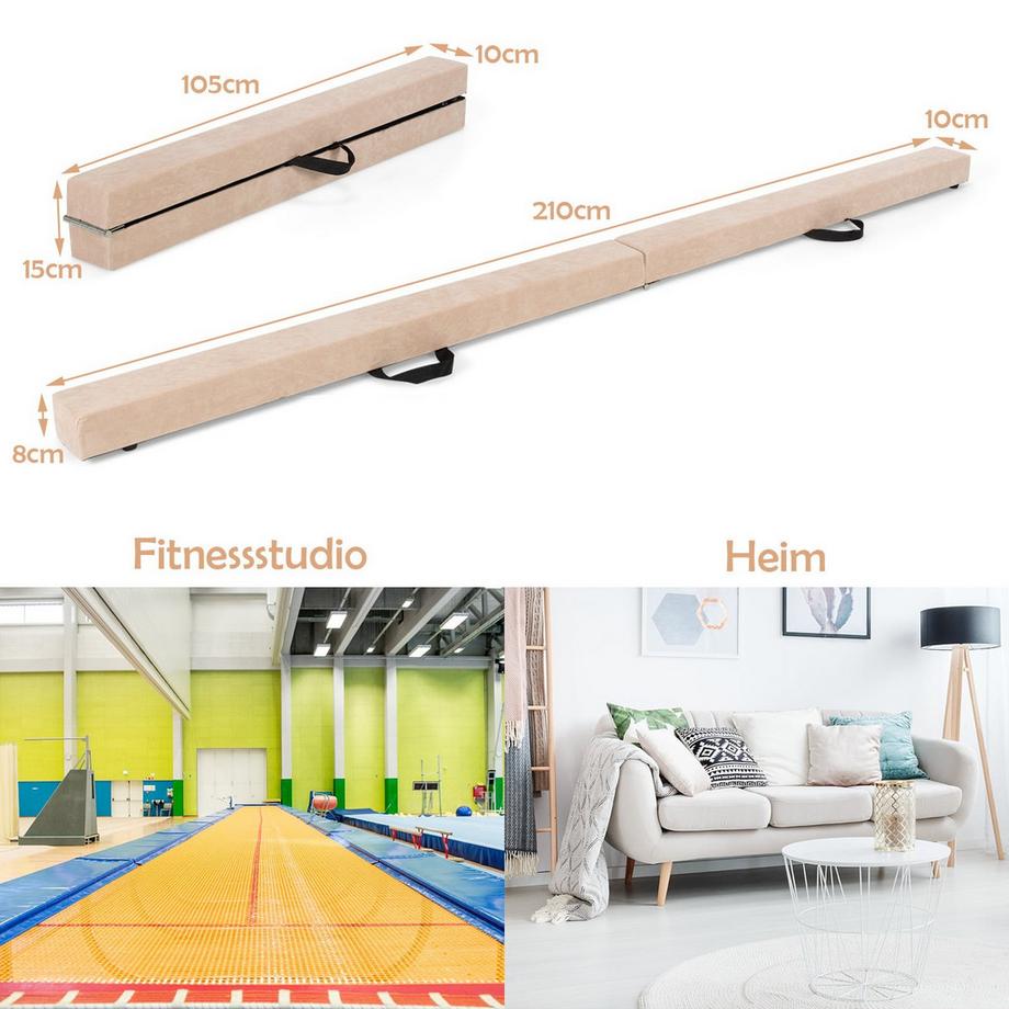 Northix  Trave di equilibrio pieghevole per palestra 