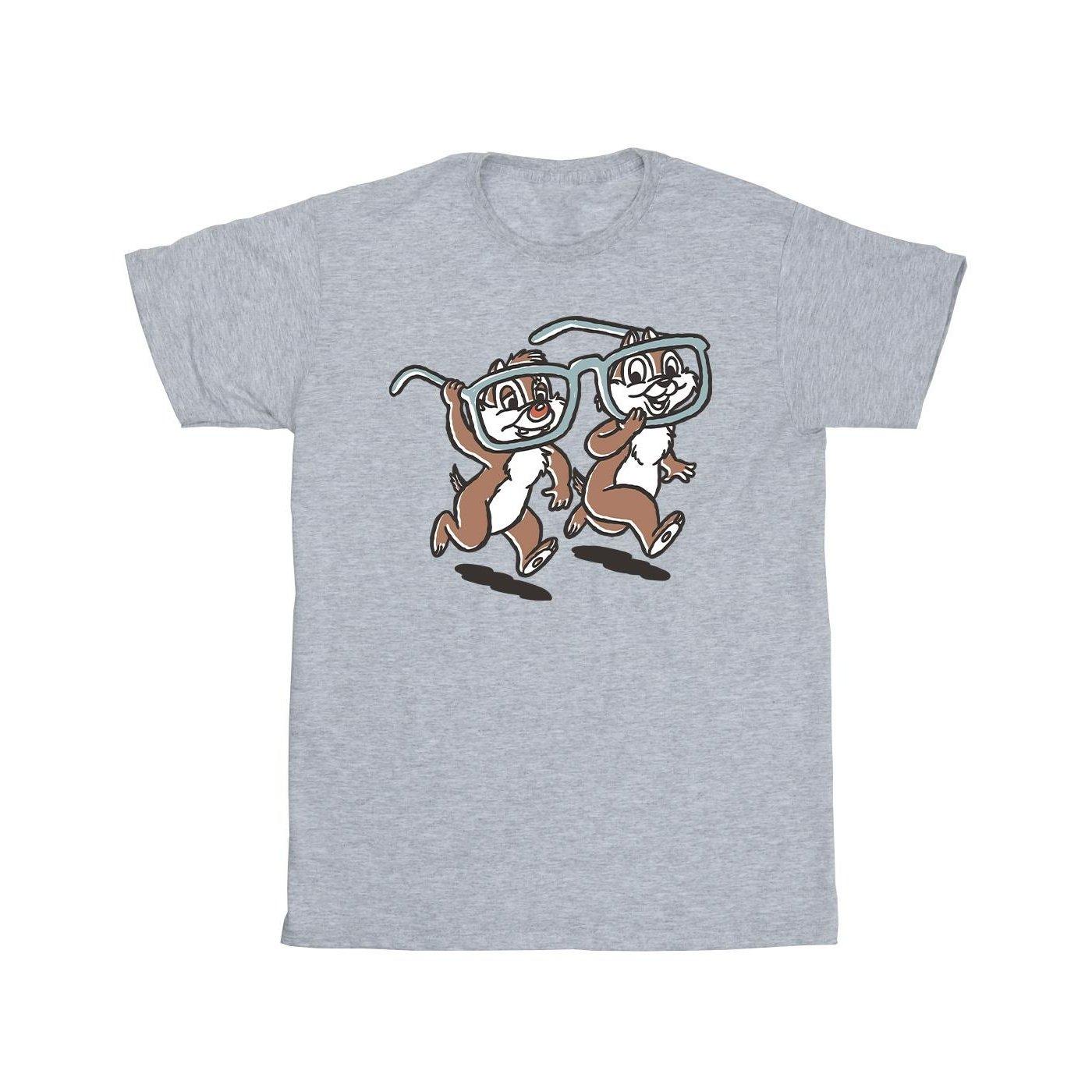 Image of Chip 'n Dale Glasses Tshirt Unisex Grau 116