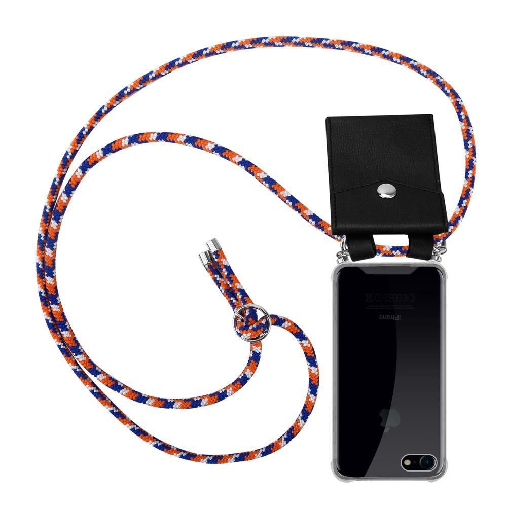 Image of Handy Kette für Apple iPhone 7 7S 8 SE 2020 Silikon mit Silbernen Ringen