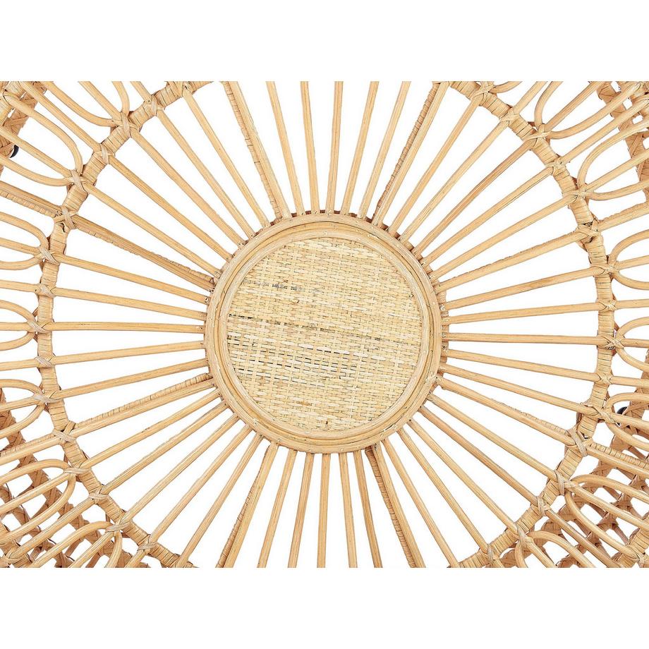 Beliani Couchtisch aus Rattan Boho RANDAZZO  