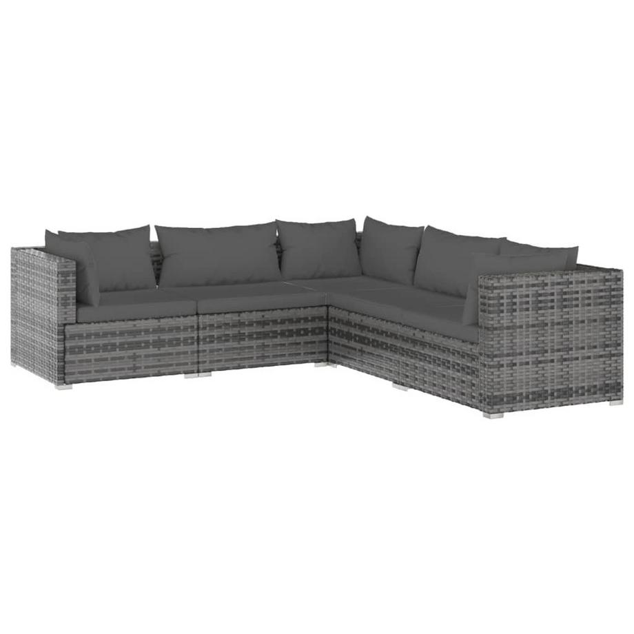 Garten-lounge-set poly-rattan