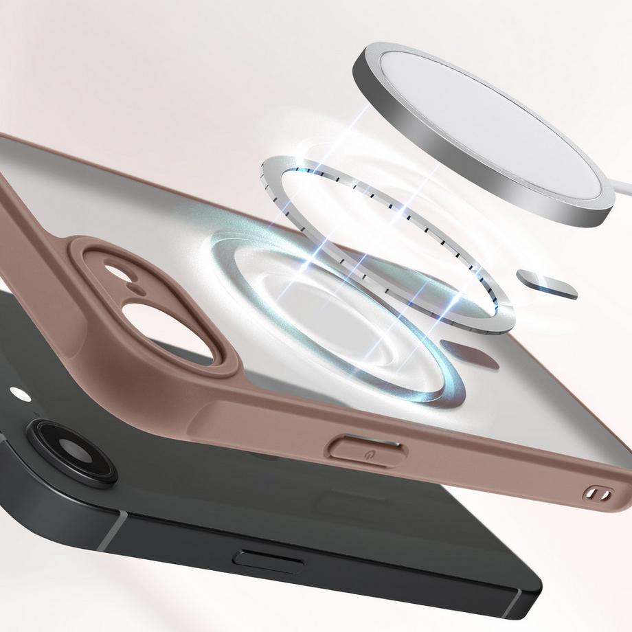 Avizar  MagSafe Hülle iPhone 16e Frost Braun 