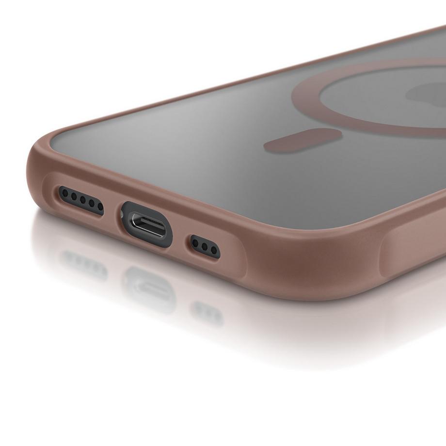 Avizar  MagSafe Hülle iPhone 16e Frost Braun 
