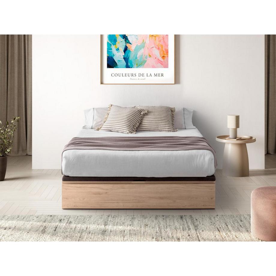 Ysmée Rete a doghe contenitore con cassetto 160 x 200 cm Naturale chiaro - HESTIA di YSMÉE  