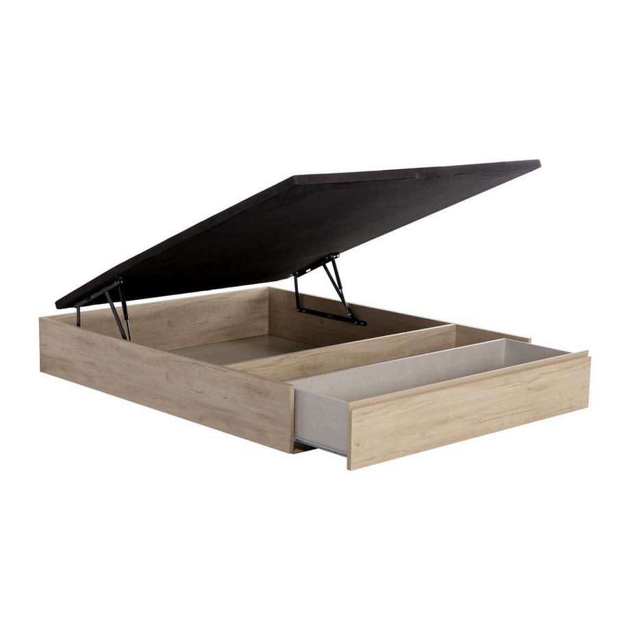 Ysmée Rete a doghe contenitore con cassetto 160 x 200 cm Naturale chiaro - HESTIA di YSMÉE  