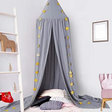 Auvent pour bébé, moustiquaire de décoration de coton de rideau de lit de pépinière de lit