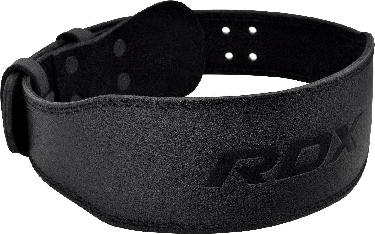 RDX SPORTS  RDX 4 Inch Ceinture de gymnastique et d'haltérophilie en cuir rembourré 