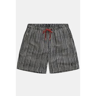 JP1880  Shorts da mare a righe con cintura elastica, fino alla tg. 8XL 