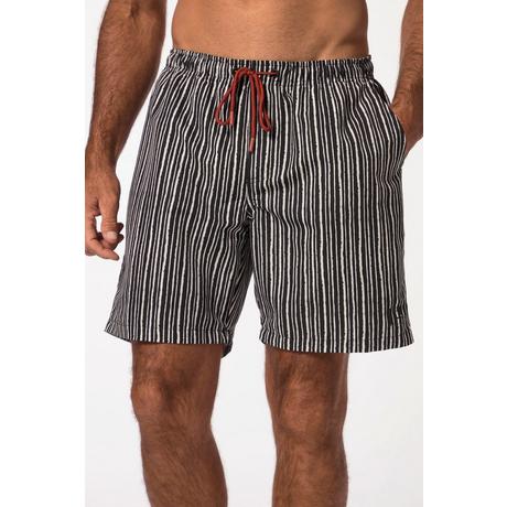 JP1880  Shorts da mare a righe con cintura elastica, fino alla tg. 8XL 