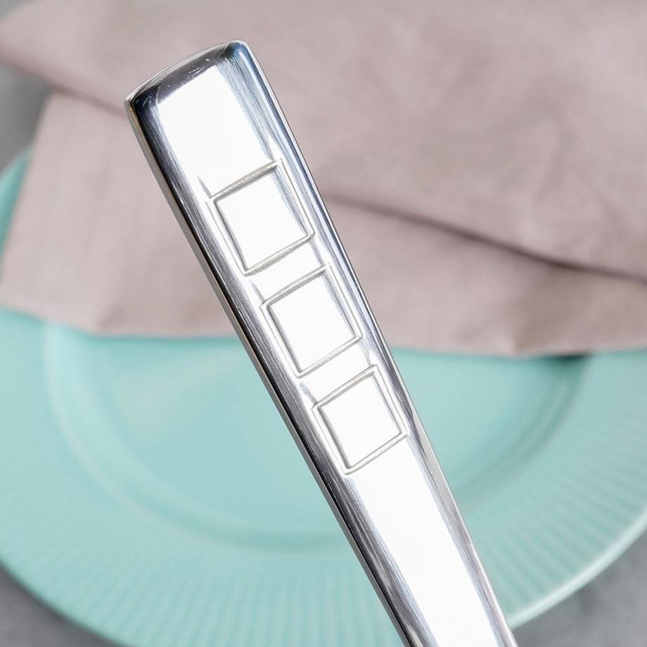 NAVA  Coffret de 3 couteaux de table en inox, lavables au lave-vaisselle 