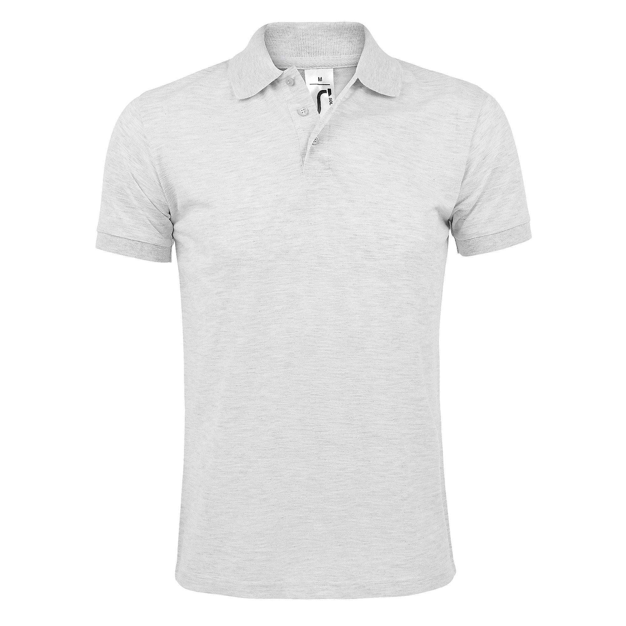 Image of Prime Pique Poloshirt, Kurzarm Herren Grau 4XL