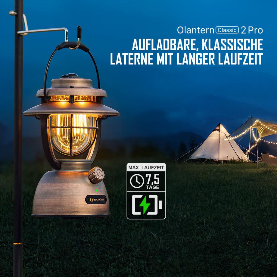 Olight  Olantern Classic 2 Pro – Lanterne vintage cuivre 