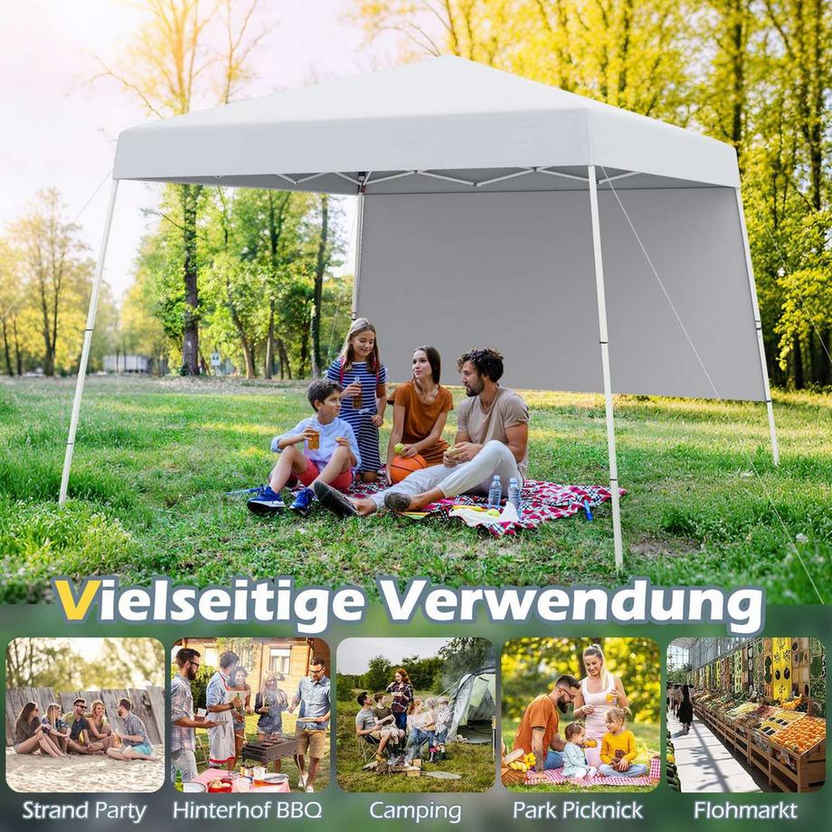 Northix Pop-Up-Pavillon mit Sonnenschutz  