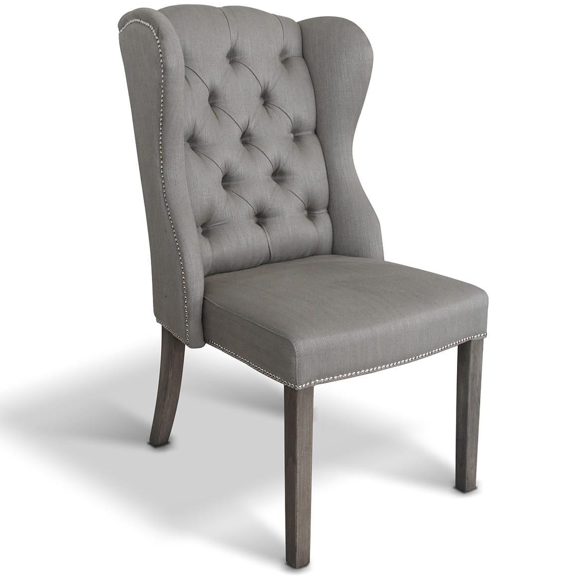 Image of Polsterstuhl Vintage Northampton Grey Polsterstuhl Vintage Northampton Grey