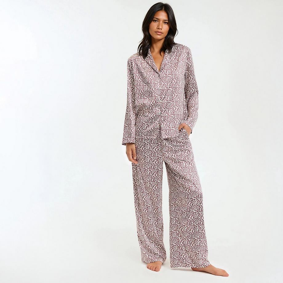 Pyjama en satin imprimé
