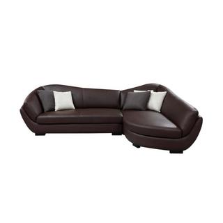 LINEA SOFA Canapé d'angle cuir de buffle 5 places CAIPI Angle droit  