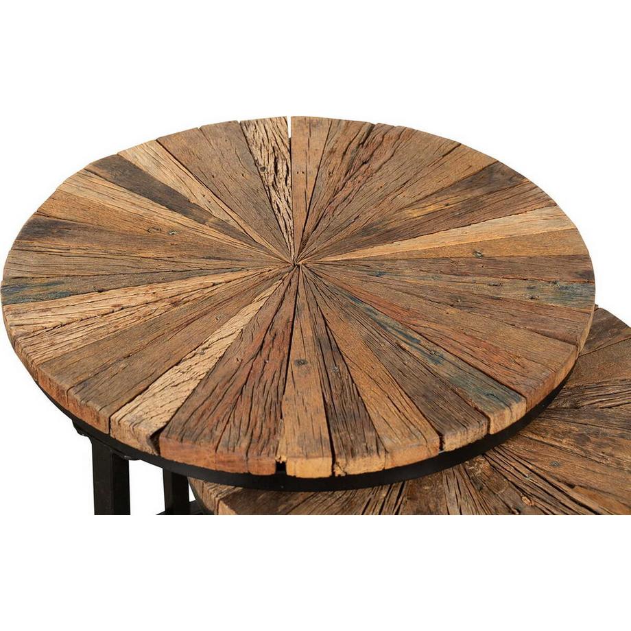 mutoni Beistelltisch Mandya Massivholz 46 (3-er Set)  