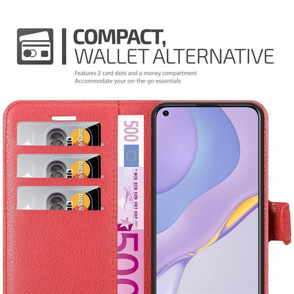 Cadorabo  Housse compatible avec Huawei NOVA 7 5G - Coque de protection avec fermeture magnétique, fonction de support et compartiment pour carte 