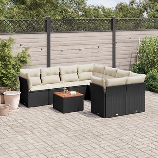 VidaXL set divano da giardino Polirattan  