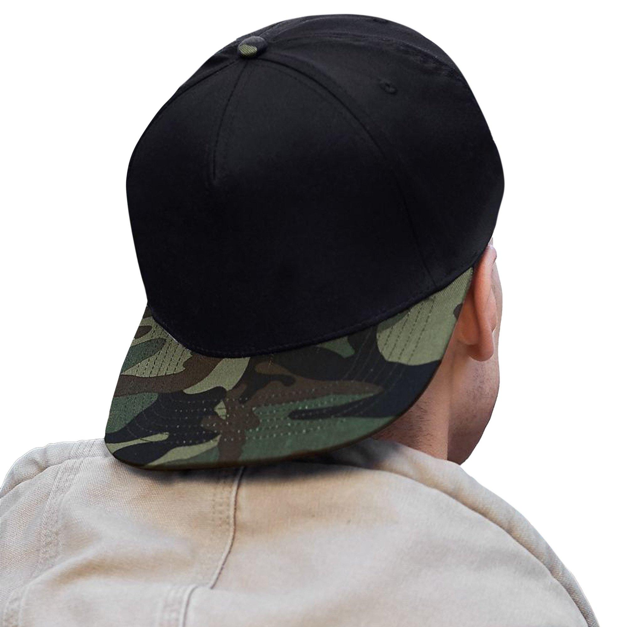 Beechfield  Camouflage Retro BaseballKappe mit Tarnmuster 