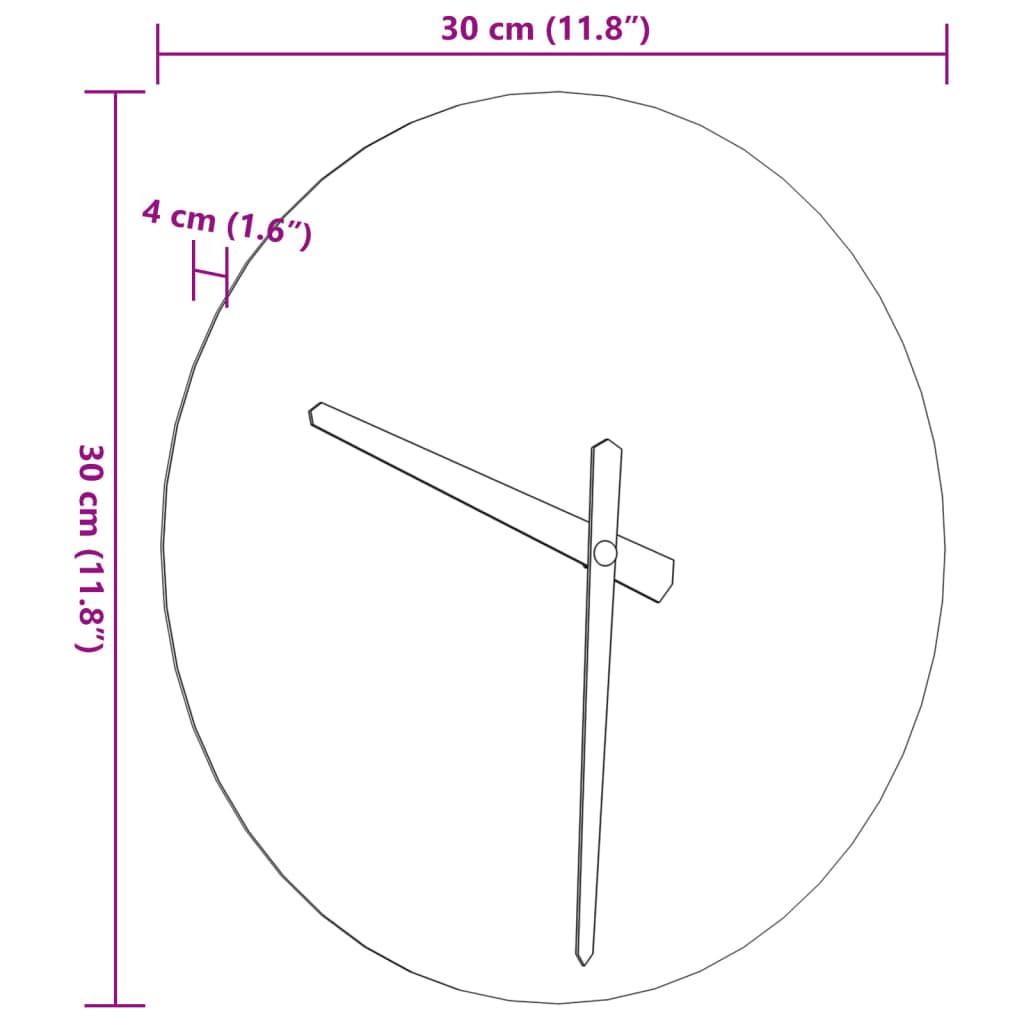 VidaXL Wanduhr holzwerkstoff  