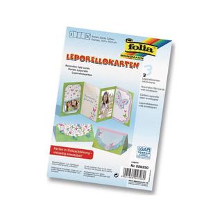 Folia  Leporello-Karten 300g/m2 Grün 