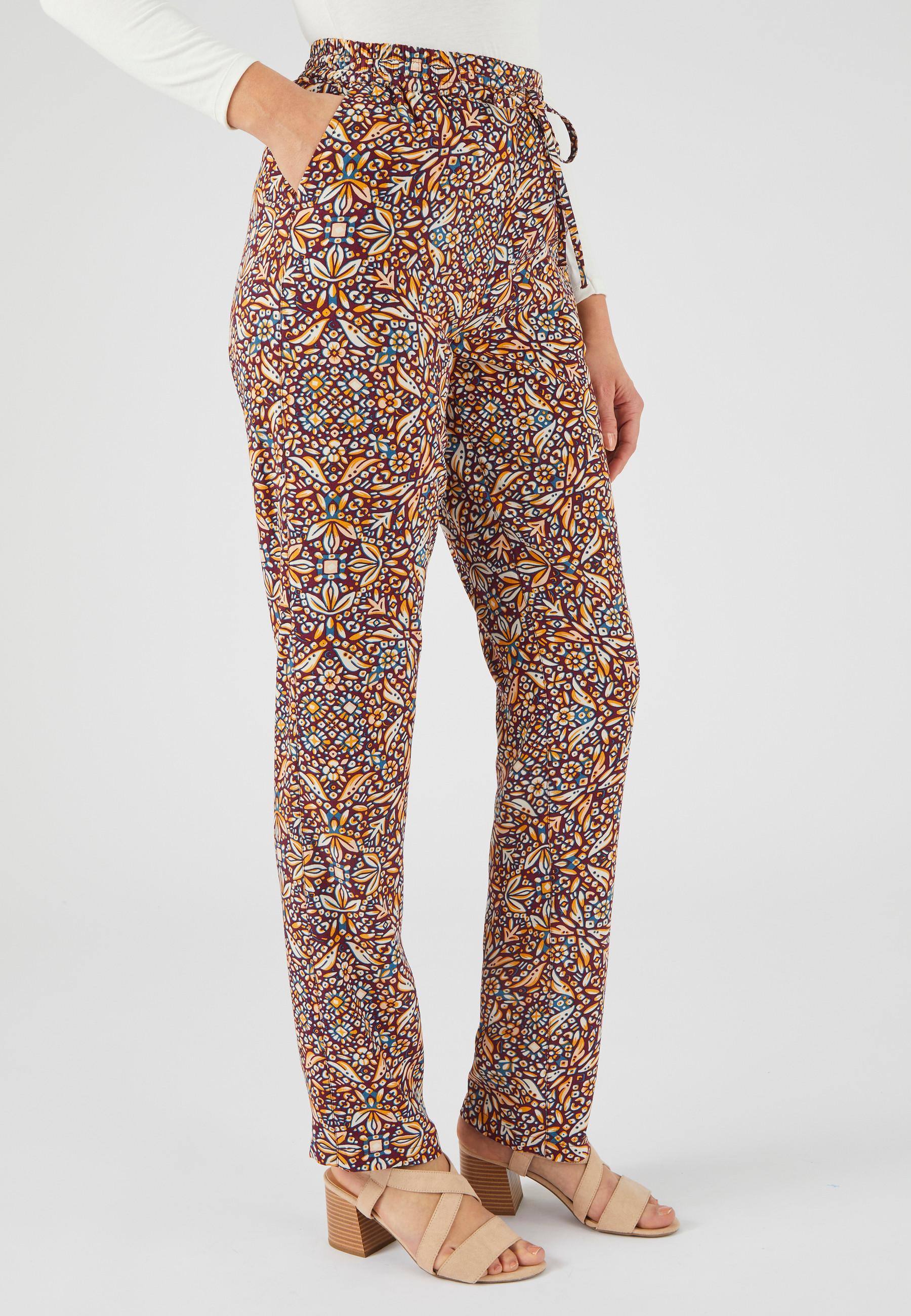 Damart  Pantalon fluide imprimé 