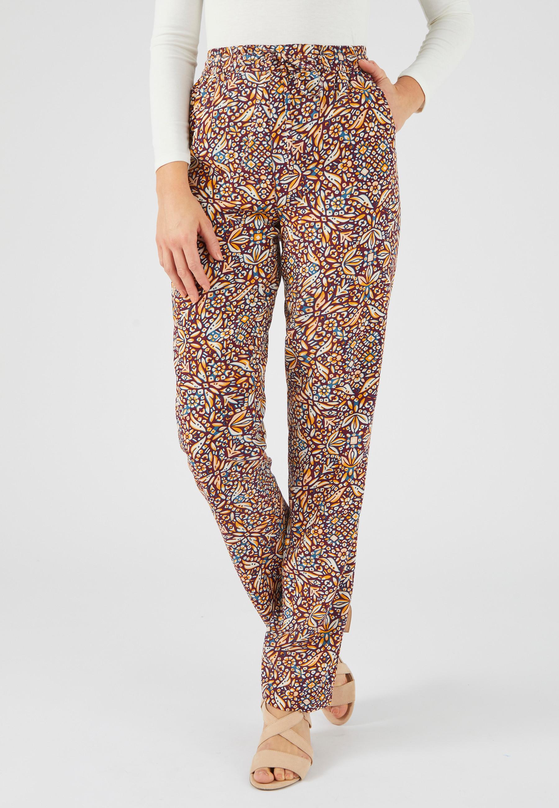 Damart  Pantalon fluide imprimé 