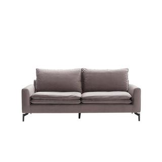 Vente-unique Sofa 3-Sitzer - Samt - Taupe - ISENA  